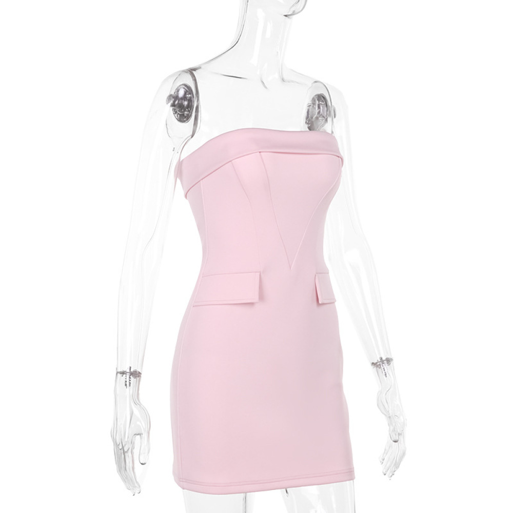Strapless Bodycon Mini Dress for Women