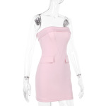 Strapless Bodycon Mini Dress for Women