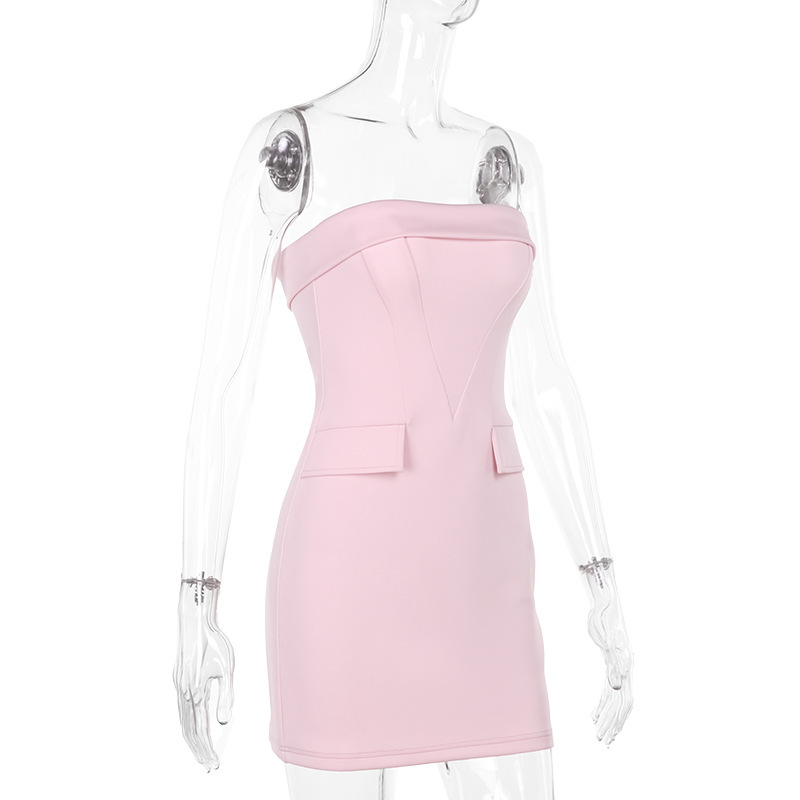 Strapless Bodycon Mini Dress for Women