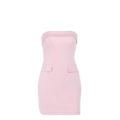 Strapless Bodycon Mini Dress for Women 01
