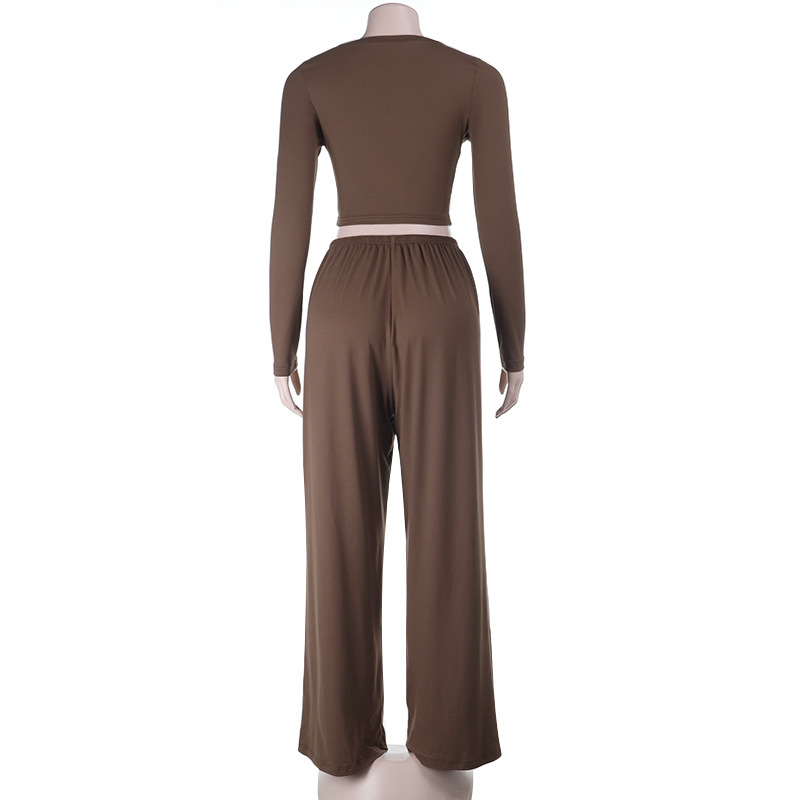 Women's Lounge Set Long Sleeve – 2025 Fall Winter Trendy 2-Piece Outfit