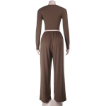 Women's Lounge Set Long Sleeve – 2025 Fall Winter Trendy 2-Piece Outfit
