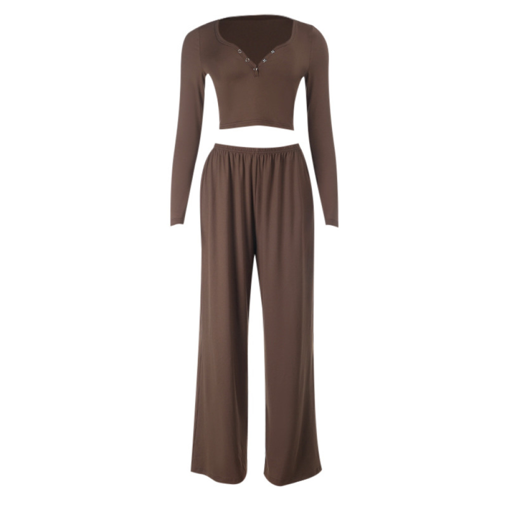 Women's Lounge Set Long Sleeve – 2025 Fall Winter Trendy 2-Piece Outfit