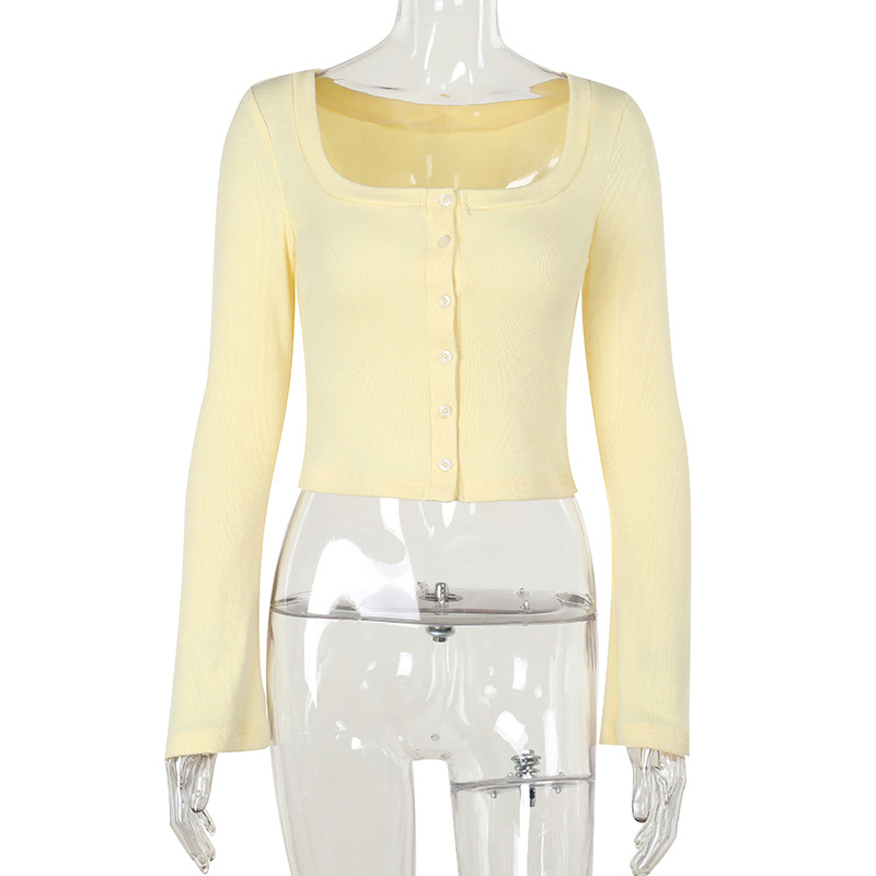 Cropped Knit Cardigan for Women – Lightweight Long Sleeve Open Front Sweater