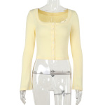 Cropped Knit Cardigan for Women – Lightweight Long Sleeve Open Front Sweater