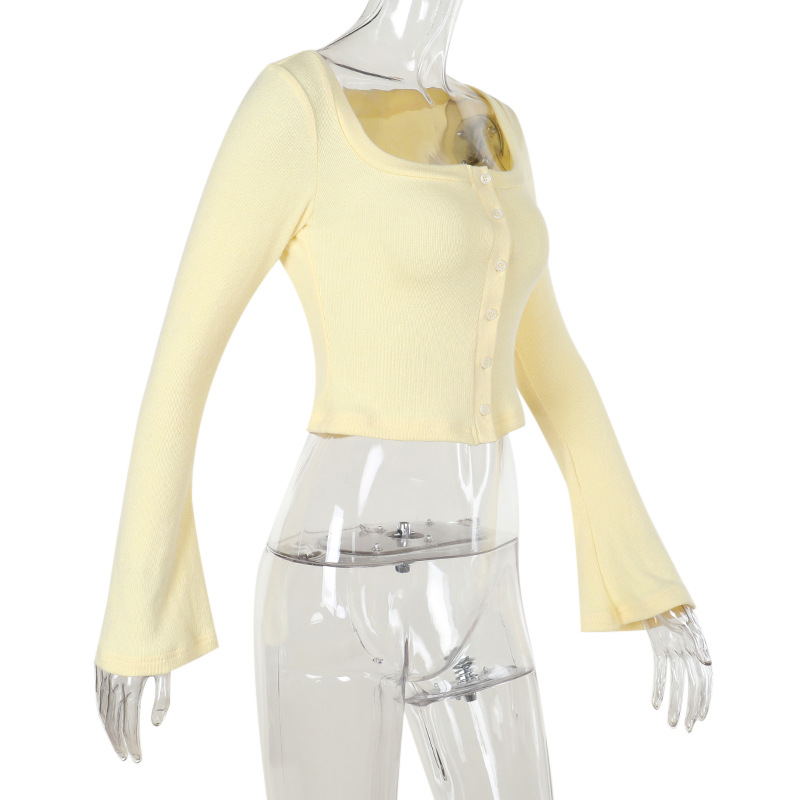 Cropped Knit Cardigan for Women – Lightweight Long Sleeve Open Front Sweater