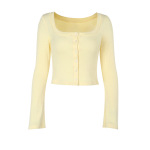 Cropped Knit Cardigan for Women – Lightweight Long Sleeve Open Front Sweater