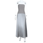 Strapless Satin Long Evening Gown 