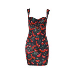 Cherry Print Slip Dress – Elegant Chanel Style Cherry Mini Dress