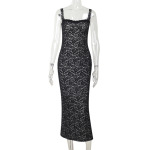Feminine Sheer Long Sleeve Elegant Lace Bodycon Dress 