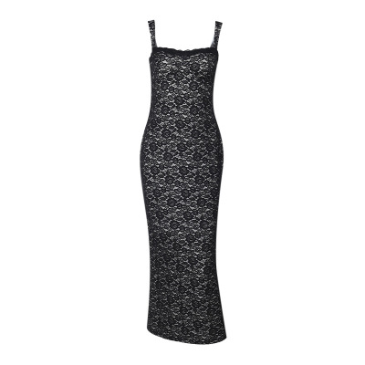 Feminine Sheer Long Sleeve Elegant Lace Bodycon Dress  01