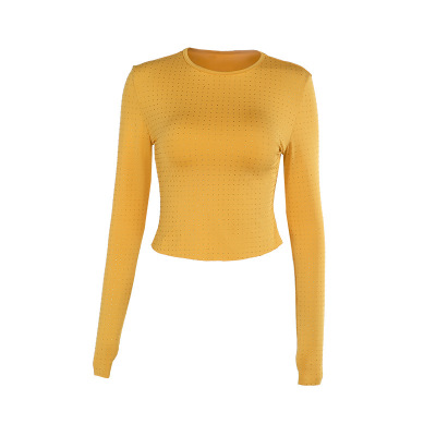 Rhinestone Sparkle Long Sleeve Top 01