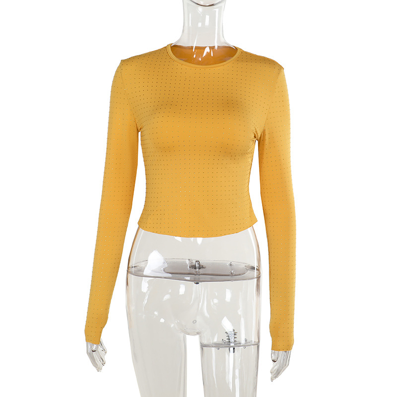 Rhinestone Sparkle Long Sleeve Top