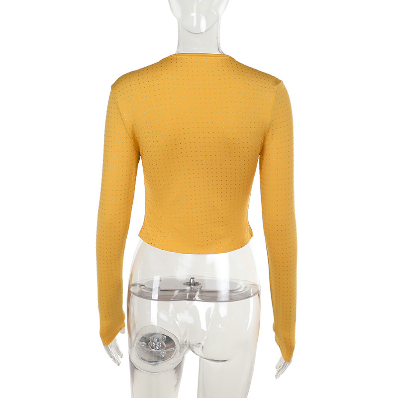 Rhinestone Sparkle Long Sleeve Top