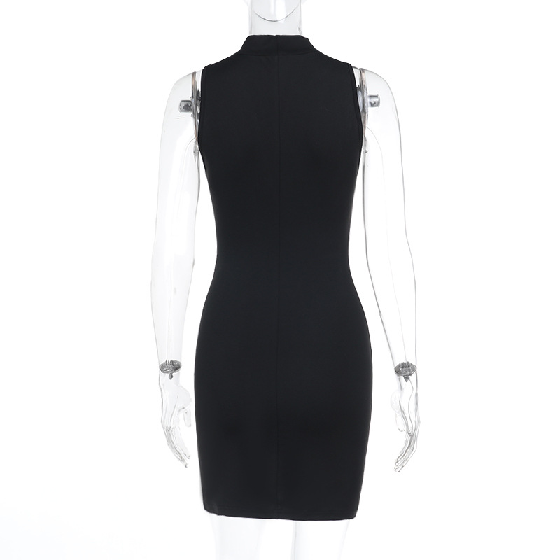 Sophisticated Bodycon Gown with Elegant Slit Slip Dress 