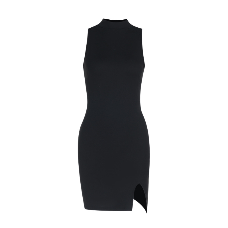 Sophisticated Bodycon Gown with Elegant Slit Slip Dress 