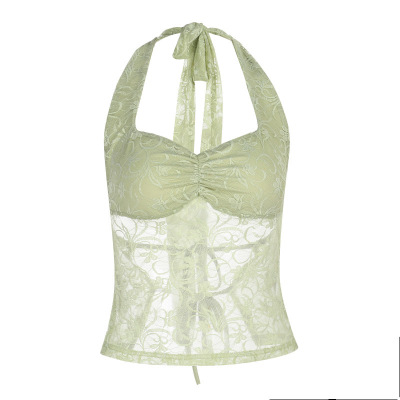 Lace Choker Halter Sexy Boho Beach Crop Top 01