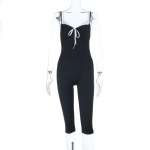 Summer Fashion Workout Yoga Jumpsuit Colorblock Tank Romper