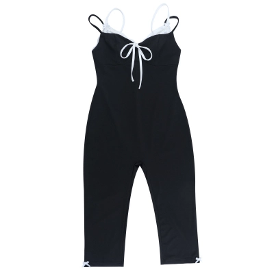 Summer Fashion Workout Yoga Jumpsuit Colorblock Tank Romper 01