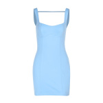 Minimalist Backless Tank Dress – 2025 Summer New Sexy Low Front Mini Gown