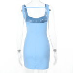 Minimalist Backless Tank Dress – 2025 Summer New Sexy Low Front Mini Gown