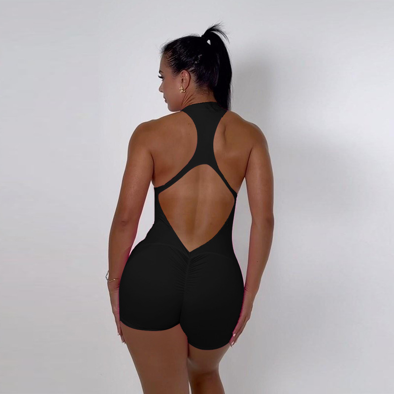 Women's Seamless High-Waisted Shapewear Bodysuit with Zipper