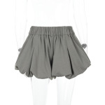 Babydoll Bubble Low Waist Ruffled Mini Skirt 