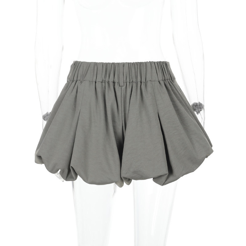Babydoll Bubble Low Waist Ruffled Mini Skirt 