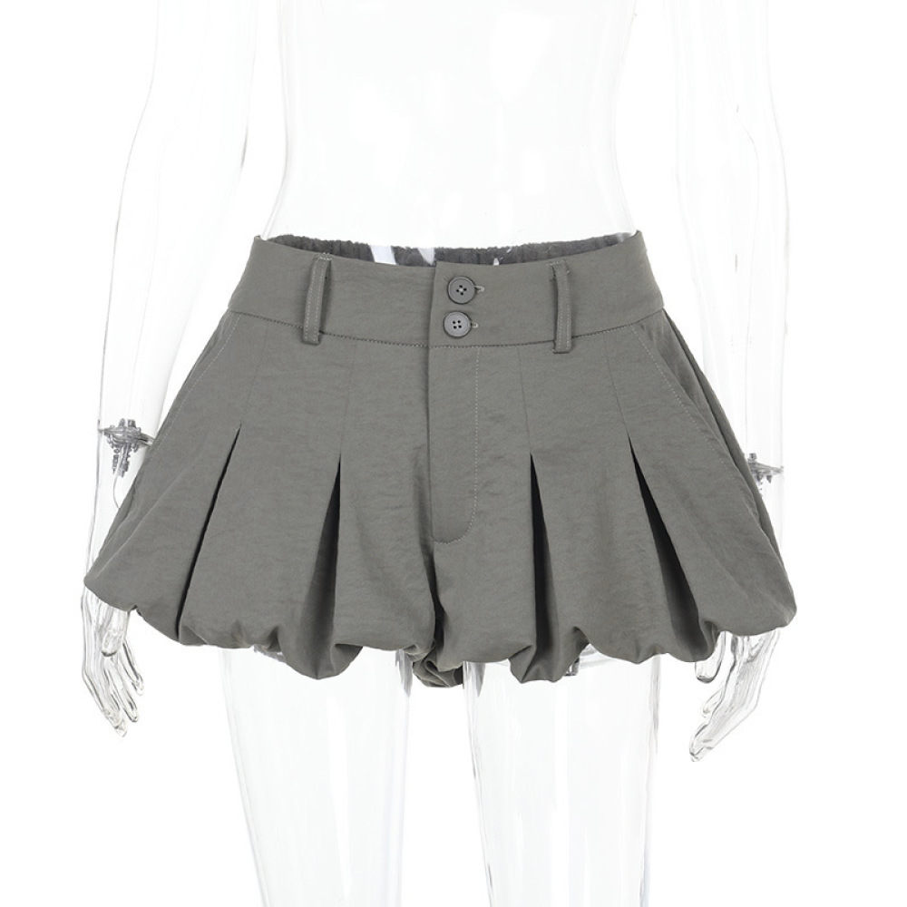 Babydoll Bubble Low Waist Ruffled Mini Skirt 