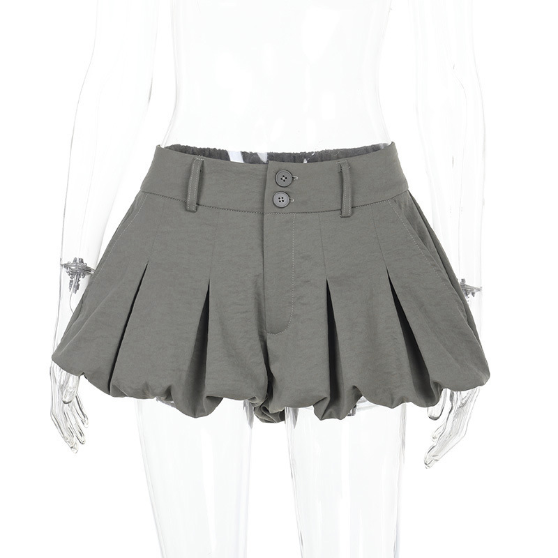 Babydoll Bubble Low Waist Ruffled Mini Skirt 