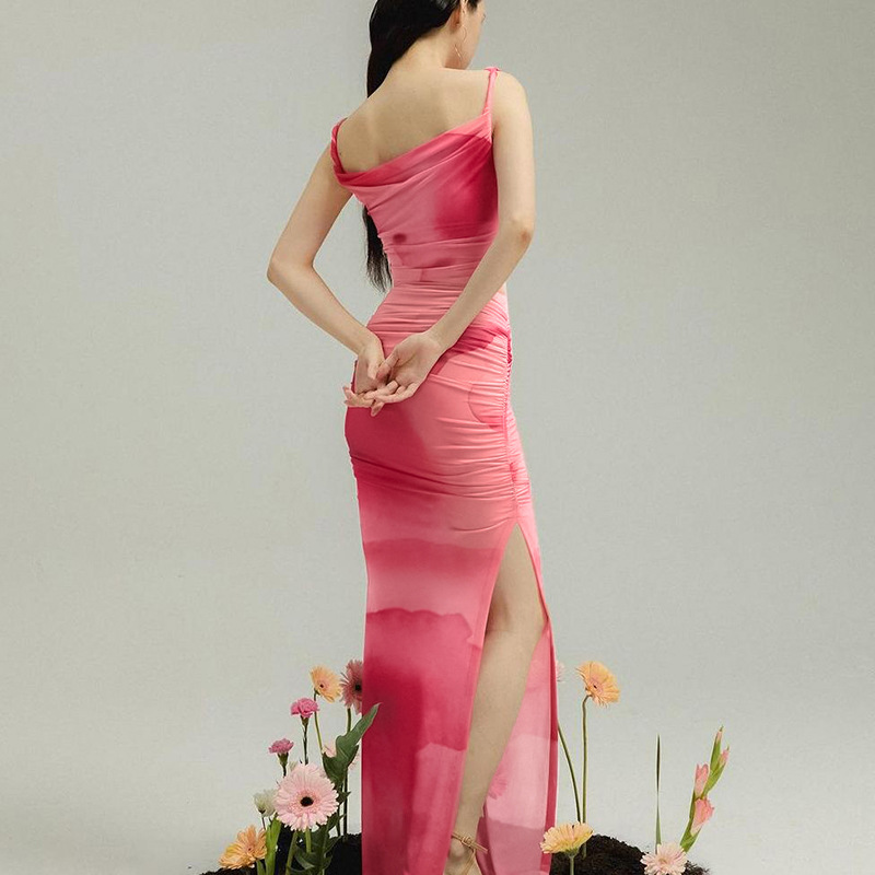 Sheer Floral Ruffle Two-Piece Set