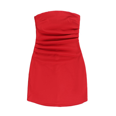 New Sleeveless Strapless Backless Bodycon Mini Dress 01
