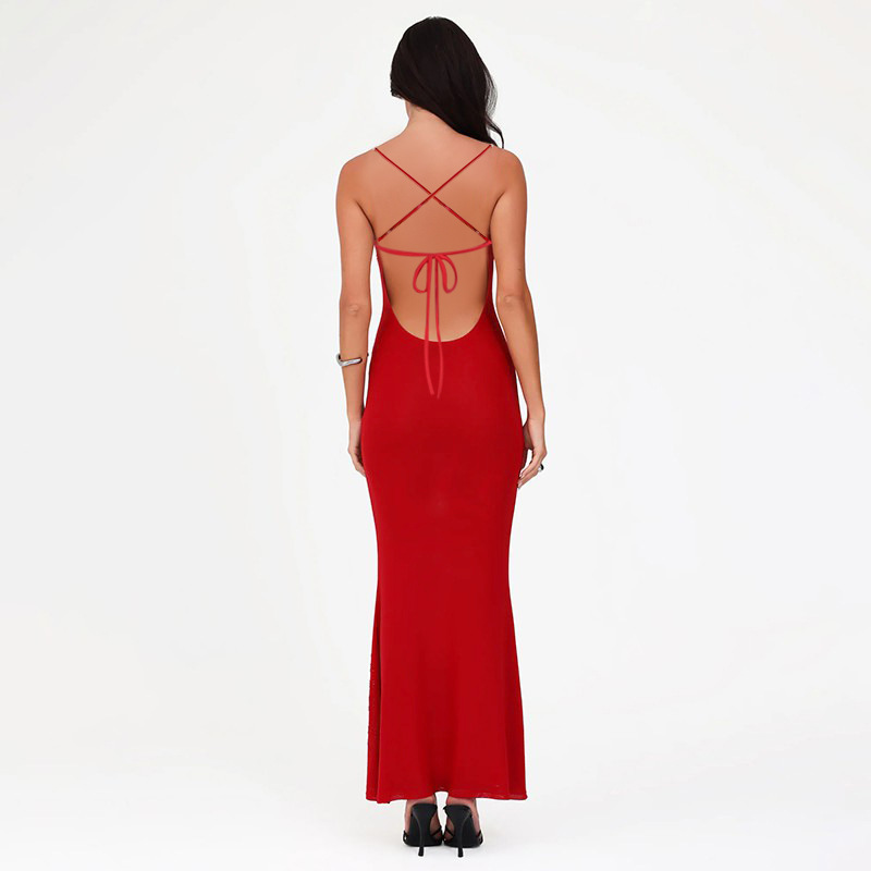 Rhinestone Embellished Strapless/Sling Tank Maxi Dress 