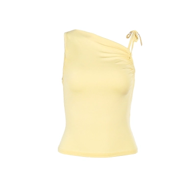 Casual Solid Color Tank Top with Adjustable Tie Front 01