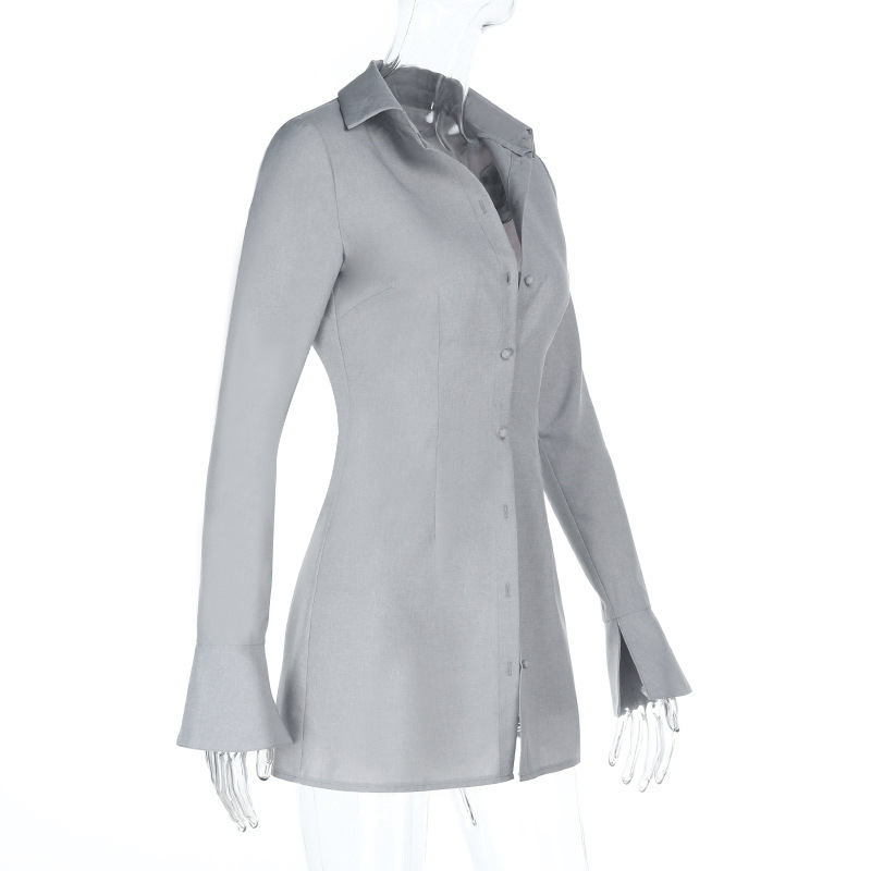 2025 New Women's Polo Collar Long Sleeve Shirt