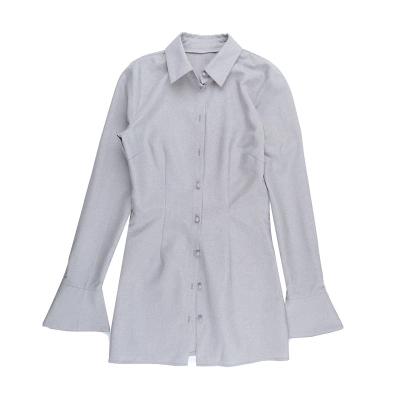2025 New Women's Polo Collar Long Sleeve Shirt 01