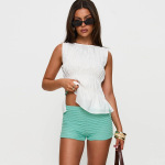 Textured Jacquard Fashion Shorts with Raised Pattern