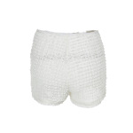 Textured Jacquard Fashion Shorts with Raised Pattern
