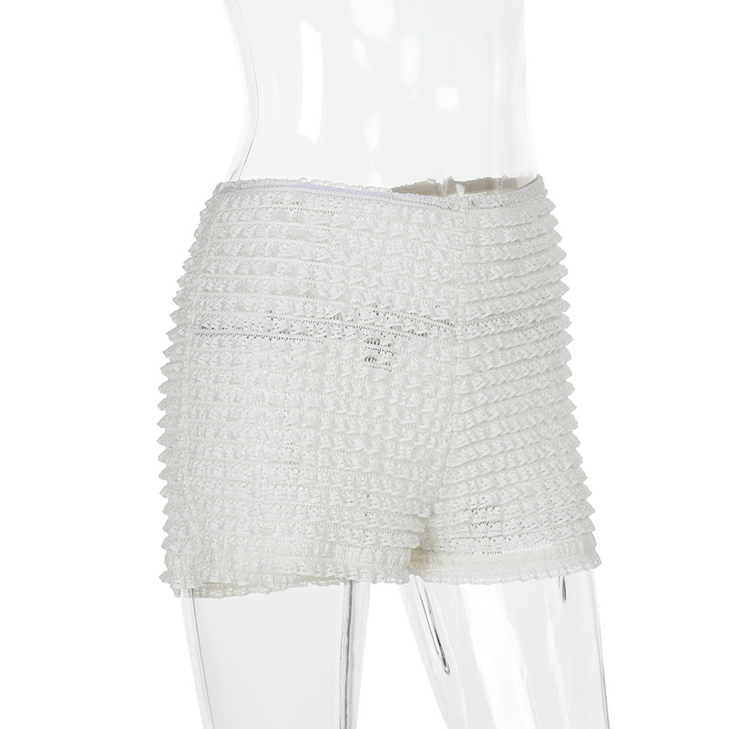 Textured Jacquard Fashion Shorts with Raised Pattern