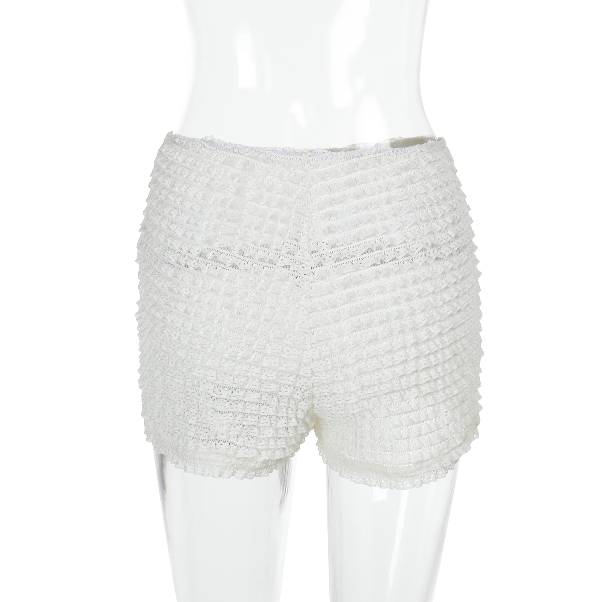 Textured Jacquard Fashion Shorts with Raised Pattern
