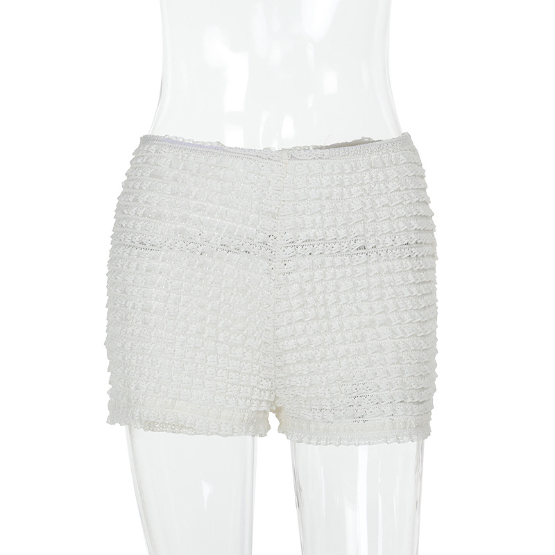 Textured Jacquard Fashion Shorts with Raised Pattern