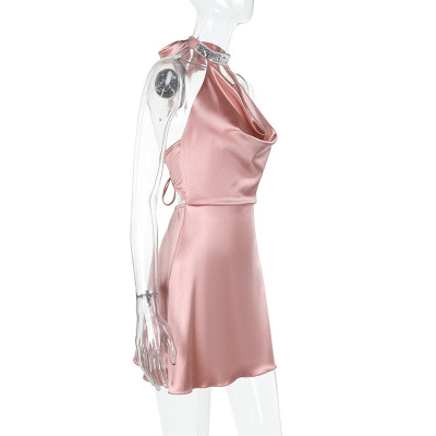 Halter Neck Open-Back Sequin Mini Dress 02