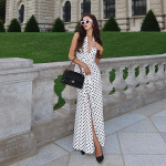 Polka Dot Sleeveless Mermaid Hem Midi Dress