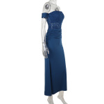 2025 New Women's Lace Insert Strap Maxi Dress