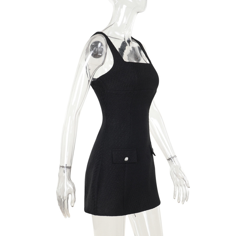  Fashionable Chanel-Style Square Neck Bodycon Dress