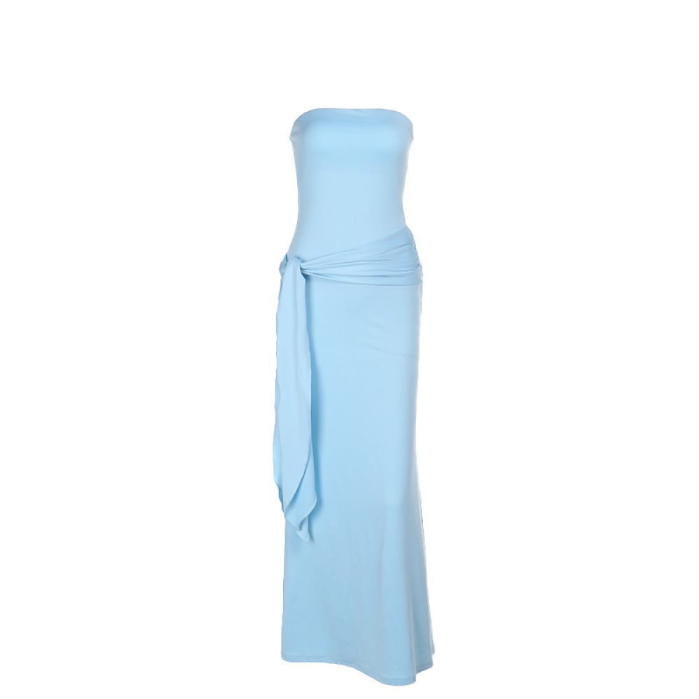 2025 Summer New Women's Strapless Long Bodycon Dress
