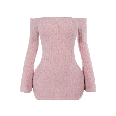  Fashionable Off-the-Shoulder Bodycon Dress  01