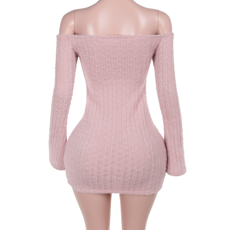  Fashionable Off-the-Shoulder Bodycon Dress 