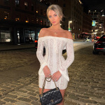 Sexy Lace Off-the-Shoulder Bodycon Dress 