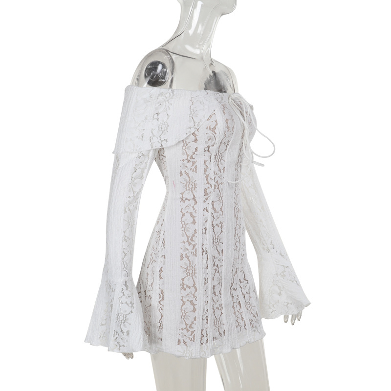 Sexy Lace Off-the-Shoulder Bodycon Dress 